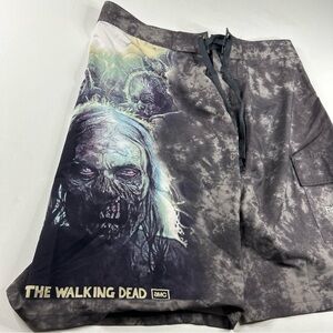AMC The Walking Dead Swim Trunks Shorts Men’s Large AOP New Without Tags RARE